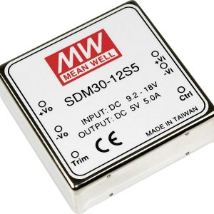 MEAN WELL SDM30-12S12 Przetwornica DC/DC SDM30-12S12, 25 W, 1 szt. MEAN WELL SDM30-12S12 Przetwornica DC/DC SDM30-12S12, 25 W, 1 szt.