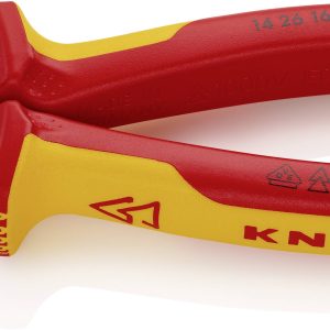 Szczypce boczne izolowane Knipex 14 26 160, 160 mm, 60 HRC, VDE Szczypce boczne izolowane Knipex 14 26 160, 160 mm, 60 HRC, VDE