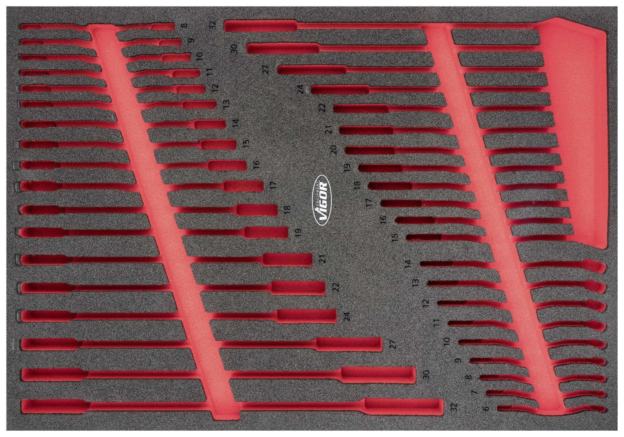 Wypełnienie piankowe Vigor V6807-L V6807-L Wymiary: (D x S x W) 563 x 393 x 35 mm - obrazek 1