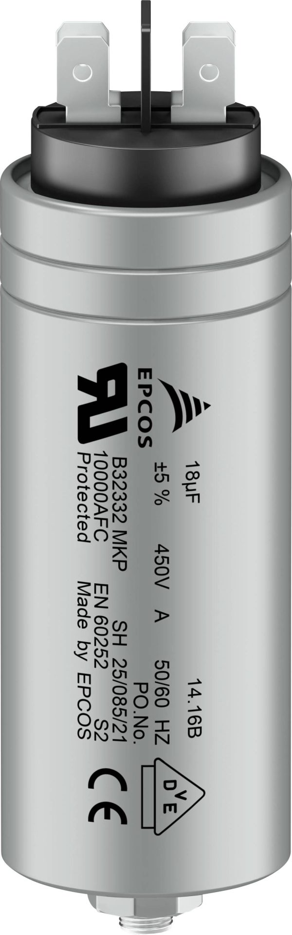 TDK B32332I6406J081 1 szt. Kondensator foliowy MKP wtykany Okrągły 40 µF 450 V/AC 5 % (Ø x W) 40 mm x 103 mm #####Dose