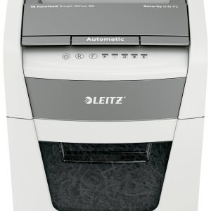 Leitz IQ Autofeed Small Office 50 P4 Niszczarka 6 ark. Cięcie na drobne elem. 4 x 28 mm P-4 20 l Niszczy także spinacze Leitz IQ Autofeed Small Office 50 P4 Niszczarka 6 ark. Cięcie na drobne elem. 4 x 28 mm P-4 20 l Niszczy także spinacze