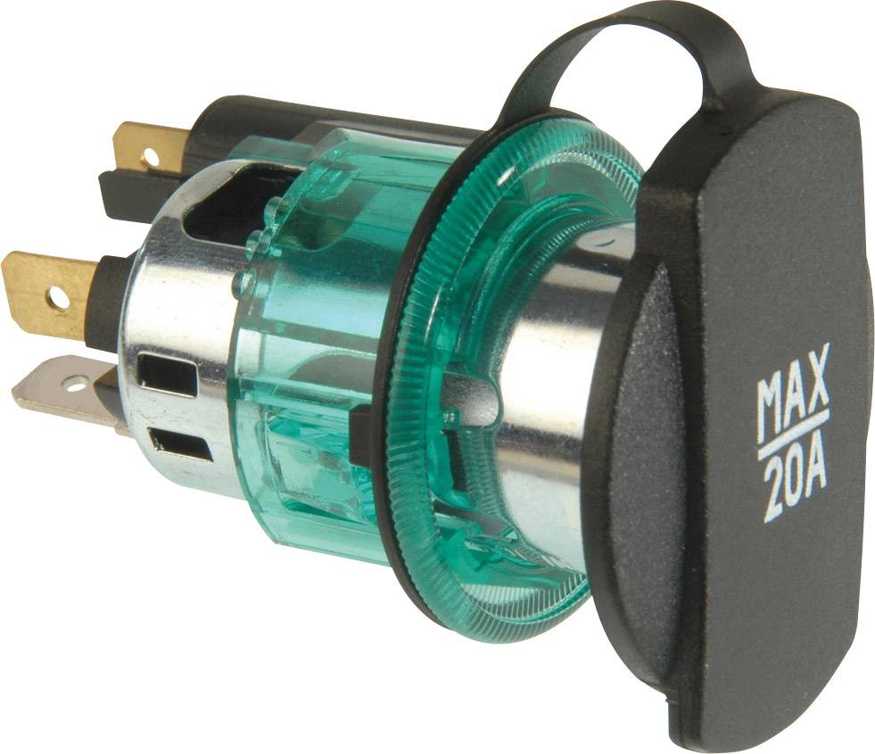 Gniazdo zapalniczki samochodowej ProCar 57906037, 12 V, 24 V, 20 A - obrazek 1