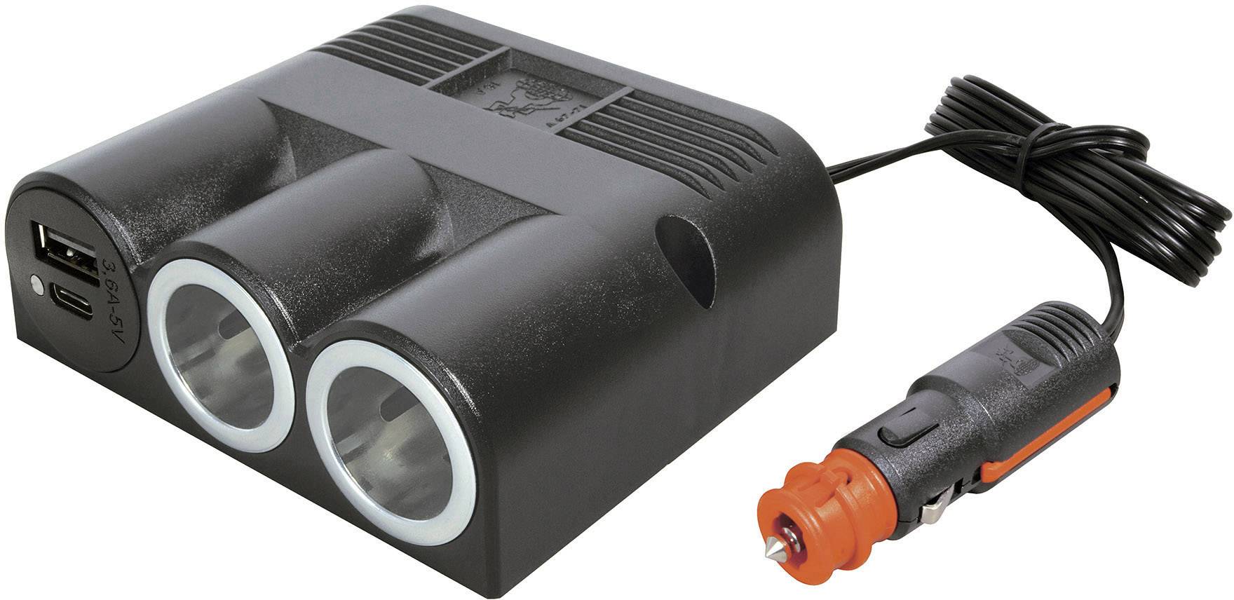 Gniazdo potrójne z gniazdem Power USB-C / gniazdo podwójne A ProCar 67345501 12 lub 24 V/DC - obrazek 1