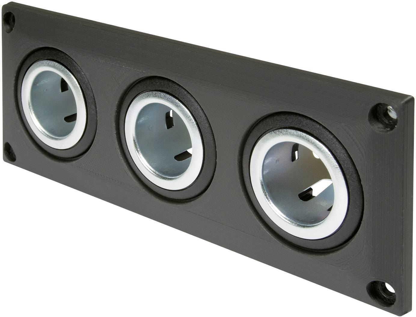 Gniazdo do zabudowy z 3 gniazdami power ProCar Einbausteckdose mit 3 Powersteckdosen Obciążalność prądu maks.=20 A 12 V, - obrazek 1
