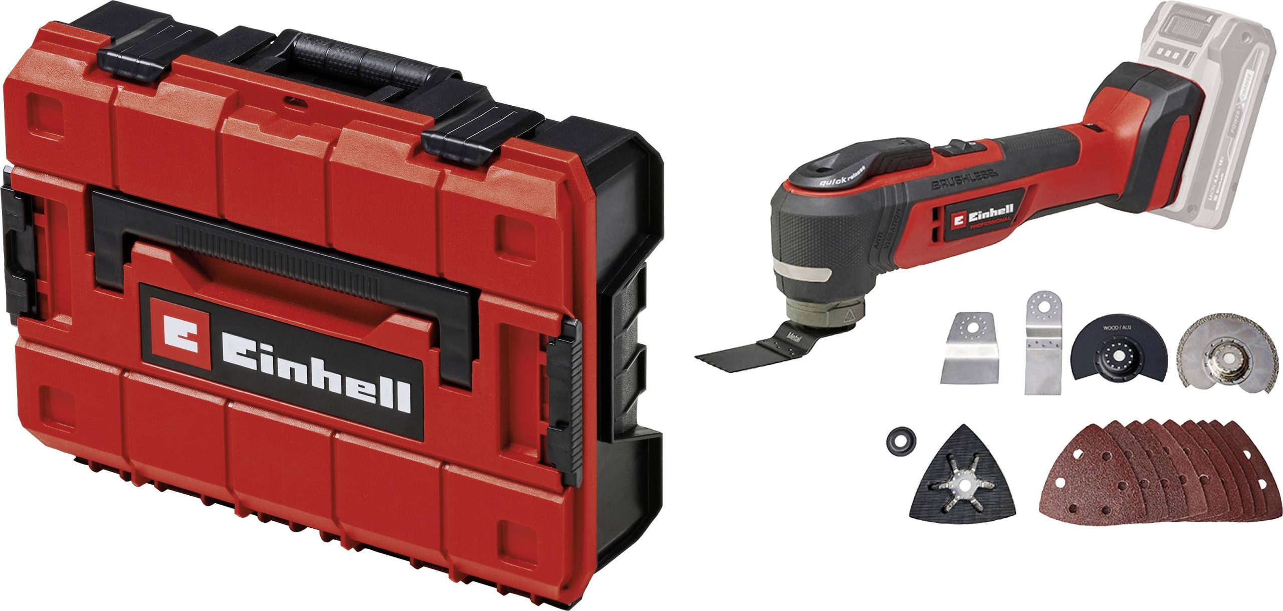 Einhell 4465190+4540011 Narzędzie wielofunkcyjne akumulatorowe bezszczotkowy, bez akumulatora, bez ładowarki, zaw. akces - obrazek 1
