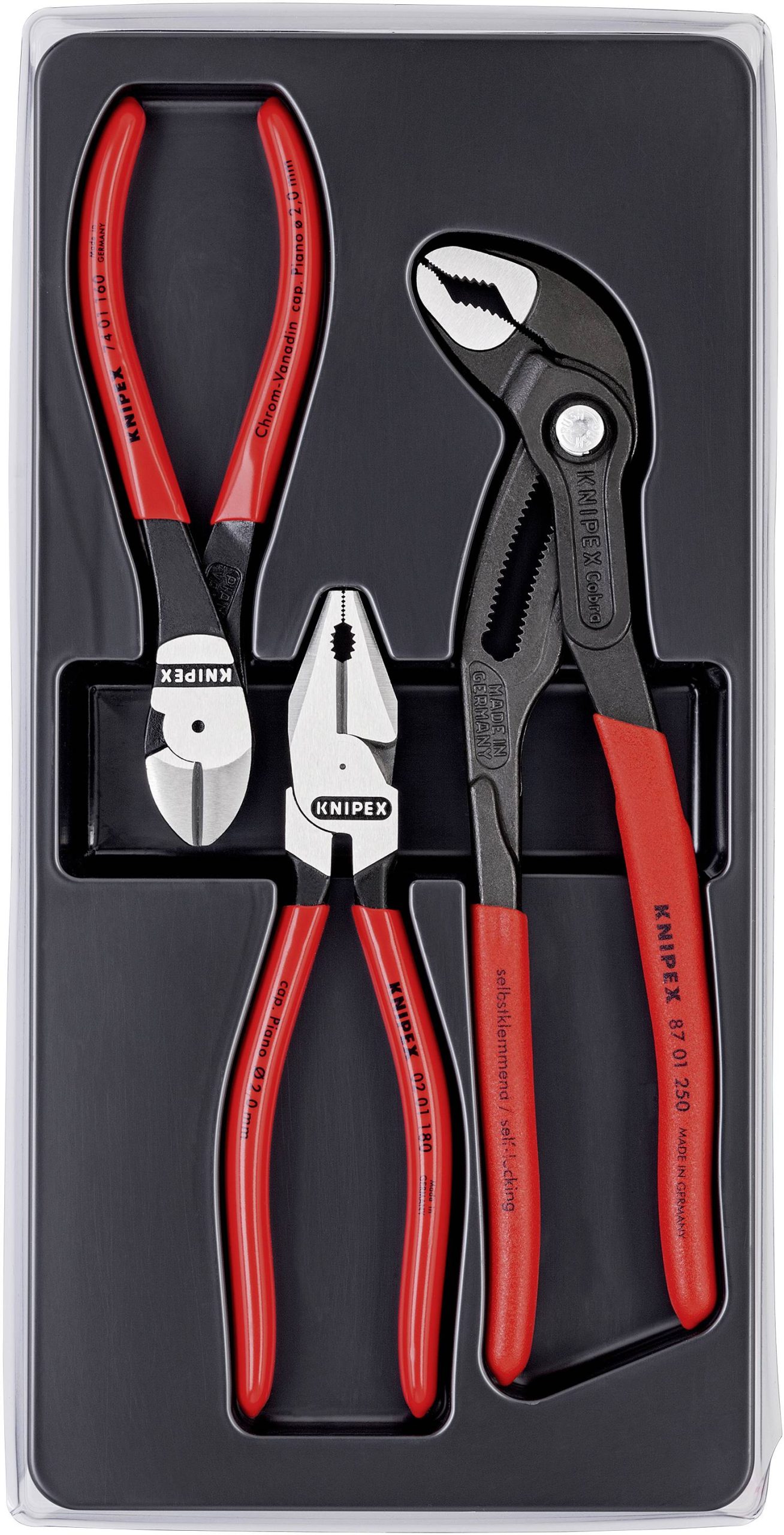 Zestaw szczypiec Knipex 00 20 10, do warsztatu, 3 szt. - obrazek 1