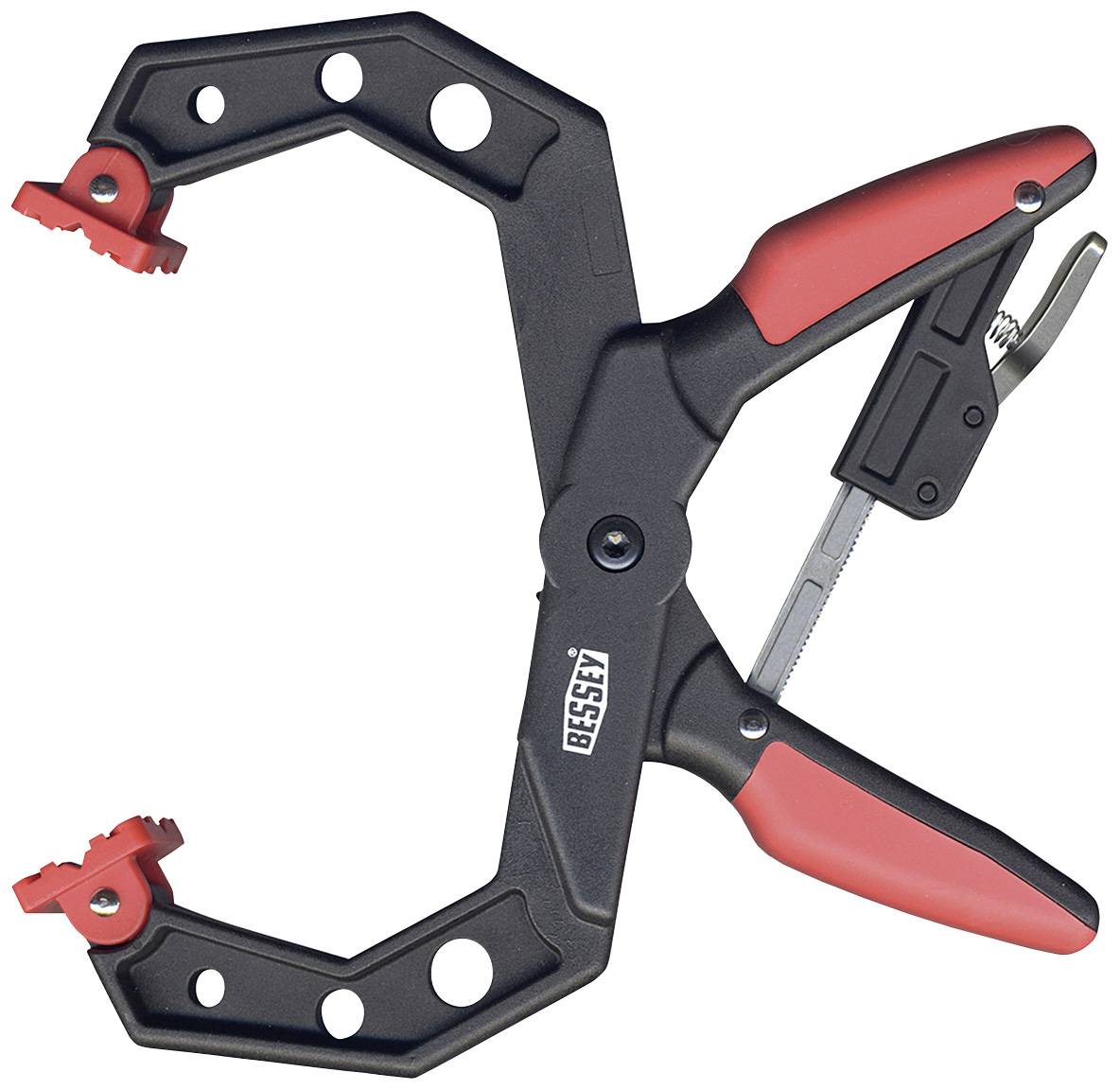 Bessey XCR4 Ścisk z mechanizmem zapadkowym Maksymalna szerokość mocowania:100 mm Posuw:75 mm - obrazek 1