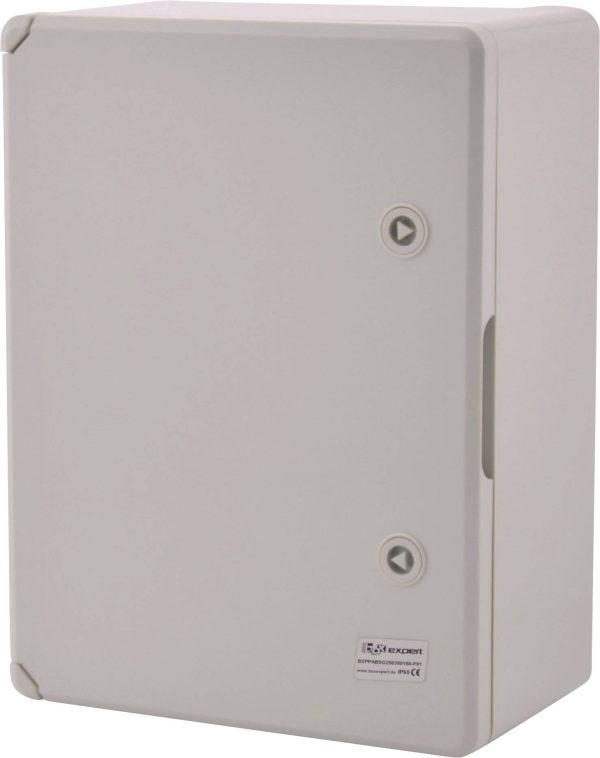 Boxexpert BXPPABSG250350150-F01 Szafka instalacyjna 250 x 350 x 150 ABS szary błyszczący 1 szt.