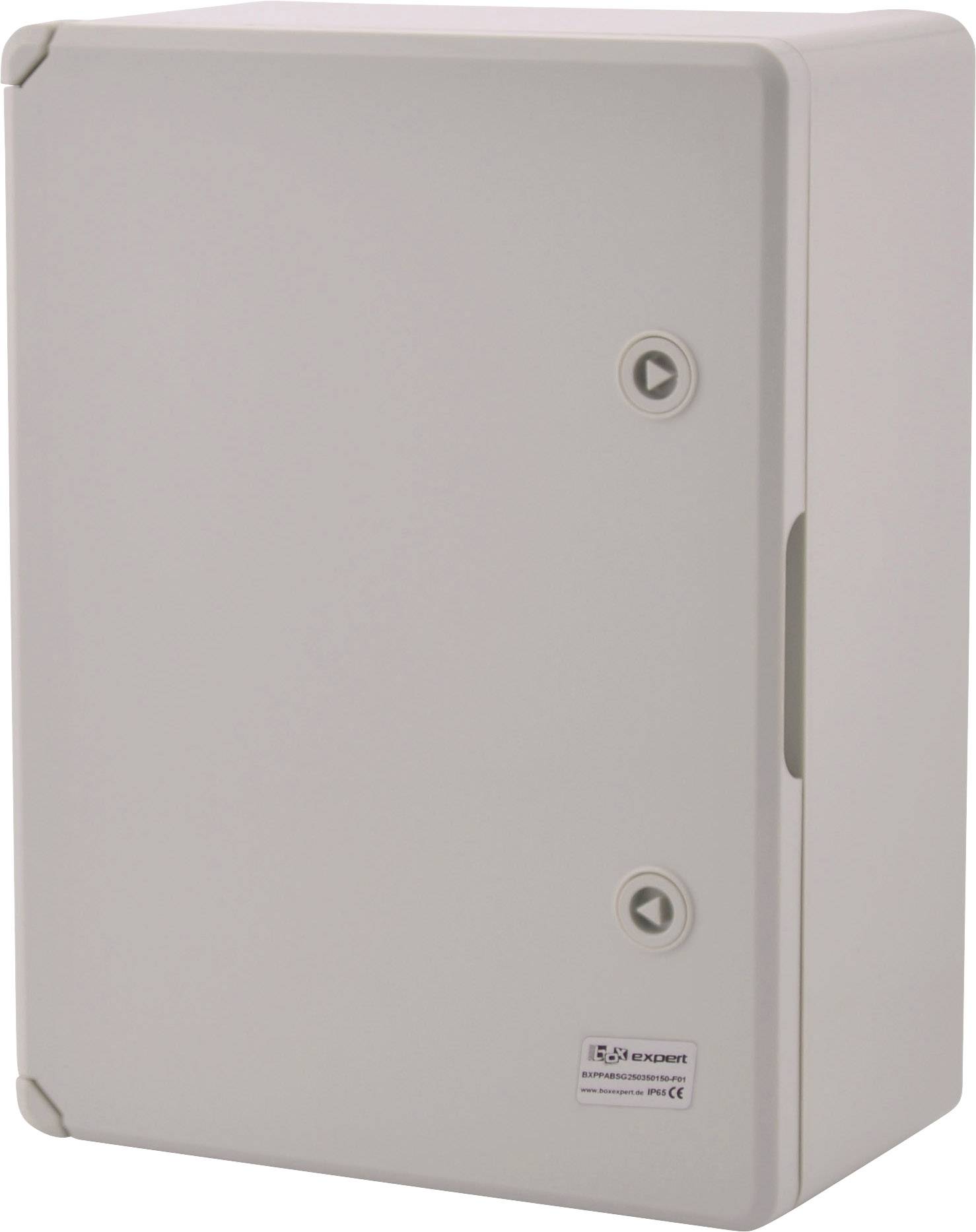 Boxexpert BXPPABSG250350150-F01 Szafka instalacyjna 250 x 350 x 150 ABS szary błyszczący 1 szt. - obrazek 1