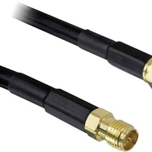 Kabel przedłużający anteny WiFi Delock, [1x złącze męskie RP-SMA – 1x złącze żeńskie RP-SMA], 2.00 m, czarny
