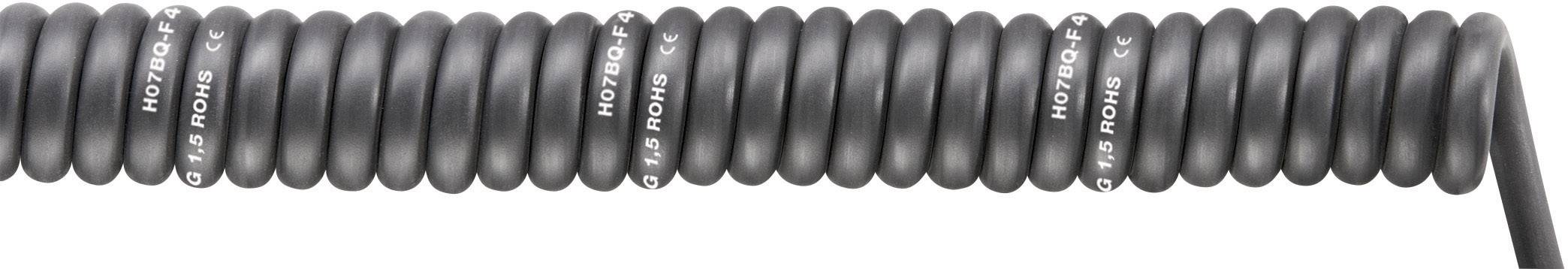 Przewód spiralny LAPP SPIRAL H07BQ-F BLACK 3G1,5/500 70002750, 3 G 31 mm, od 500 mm do 1500 mm, 1 szt. - obrazek 1