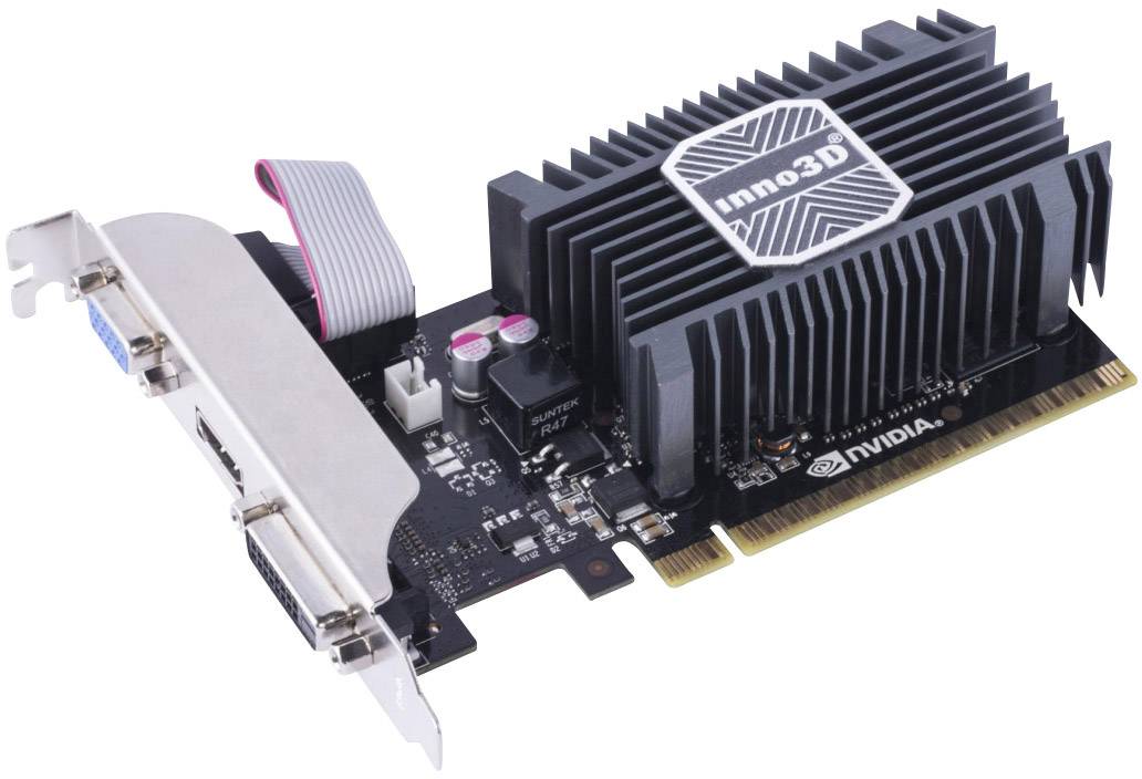 Inno 3D Karta graficzna Nvidia GeForce GT710 Nvidia GeForce GT710 2 GB GDDR3-RAM PCIe HDMI, DVI, VGA Pasywne chłodzenie - obrazek 1