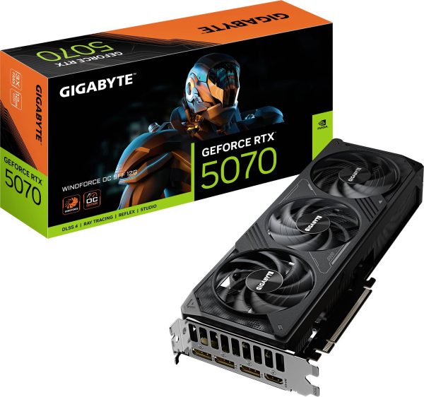 Gigabyte Karta graficzna Nvidia GeForce RTX 5070 GeForce RTX 5070 WINDFORCE OC SFF 12G 12 GB GDDR7 RAM PCIe x16 HDMI® 2.