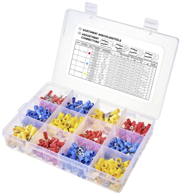 TRU COMPONENTS TC-11894508 Zestaw złączy zaciskanych, 0.5 mm² – 6.0 mm², 520 szt.