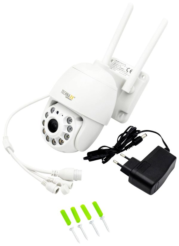 Kamera monitoringu IP Technaxx TX-192 4991 WLAN, LAN 2304 x 1296 px Kamera monitoringu IP Technaxx TX-192 4991 WLAN, LAN 2304 x 1296 px
