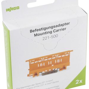 WAGO 221-500 Serie 221 Adapter mocujący czysty pomarańczowy 2 szt. WAGO 221-500 Serie 221 Adapter mocujący czysty pomarańczowy 2 szt.