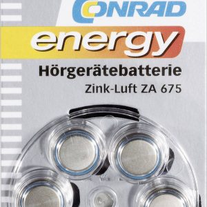 Ogniwo guzikowe ZA 675 Conrad energy 1.4 V 6 szt. 630 mAh cynkowo-powietrzne Ogniwo guzikowe ZA 675 Conrad energy 1.4 V 6 szt. 630 mAh cynkowo-powietrzne