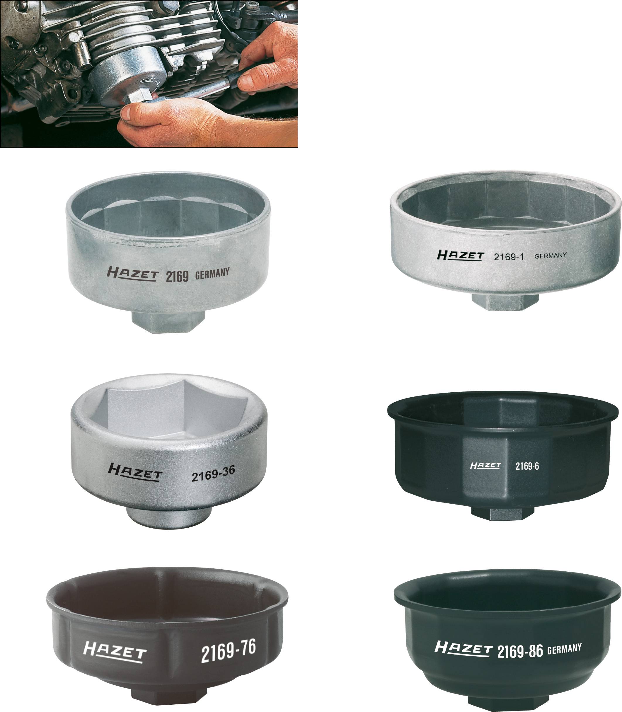Zestaw kluczy do filtrów oleju Hazet 2169/6 1 szt. - obrazek 1