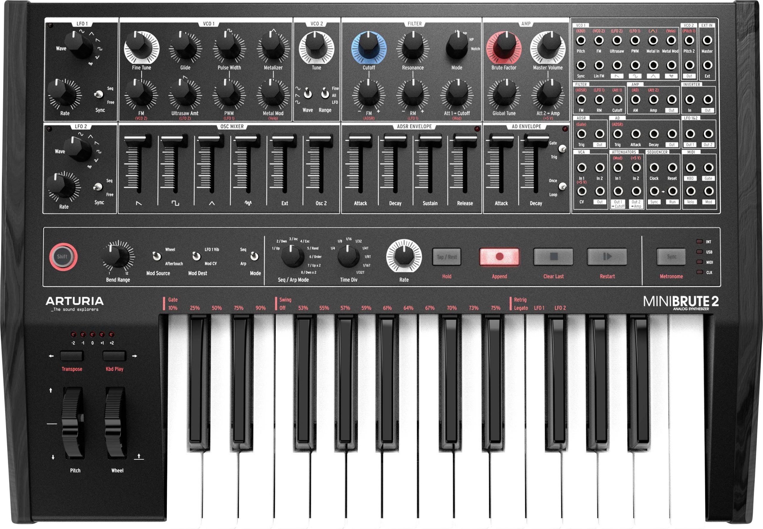 Arturia MiniBrute 2 Syntezator - obrazek 1