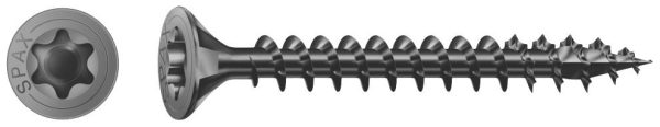 SPAX 1191040350203 Wkręt do drewna 3.5 mm 20 mm T-STAR plus stal czarny BLAX 200 szt.