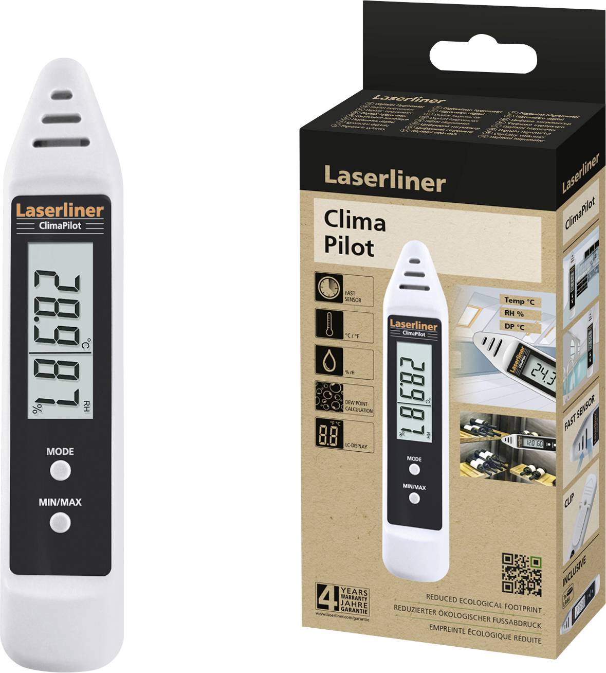 Rejestrator wilgotności i temperatury Laserliner ClimaPilot - obrazek 1