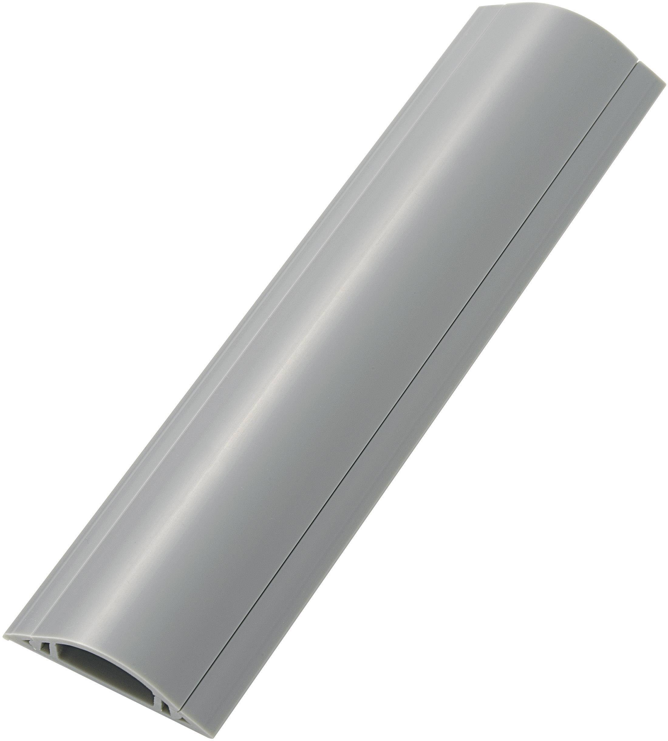 TRU COMPONENTS Mostek kablowy 1592919 PCW szary Ilość kanałów: 1 1000 mm Zawartość: 1 szt. - obrazek 1