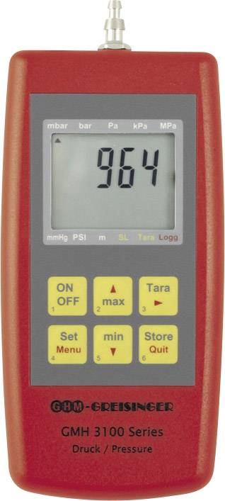 Manometr Greisinger GMH3161-12 605296, 0 - 1.3 bar, Od -25 do +50°C, od 0 do +95% wilg. wzgl. (bez kondensacji), IP65 - obrazek 1
