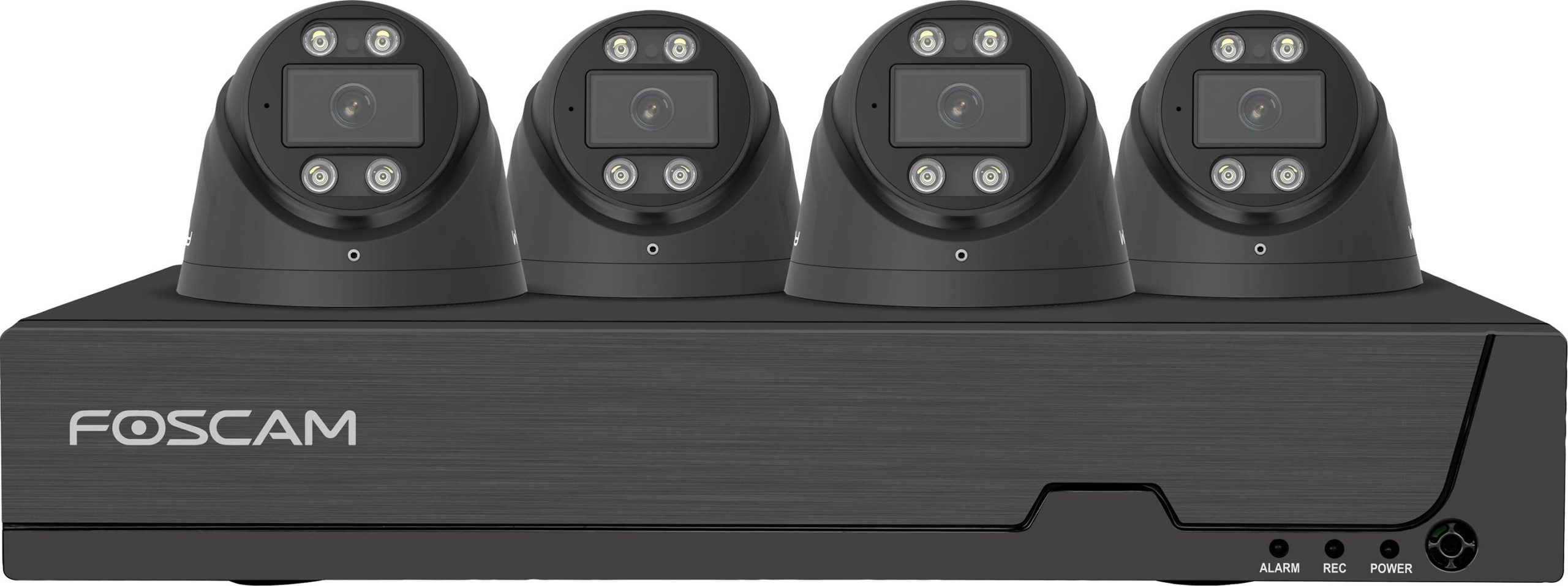 Foscam FNA108E-T4-2T black LAN IP-Zestaw monitorujący 8-kanałowy z 4 kamerami 3840 x 2160 px - obrazek 1