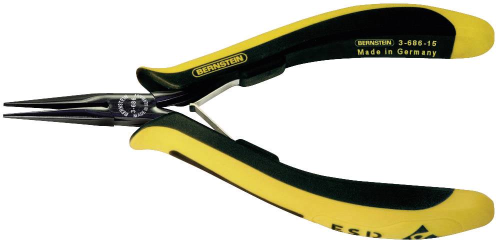 Szczypce podłużne BERNSTEIN Tools for Electronics EUROLINE-CONDUCTIVE 3-686-15 140 mm - obrazek 1