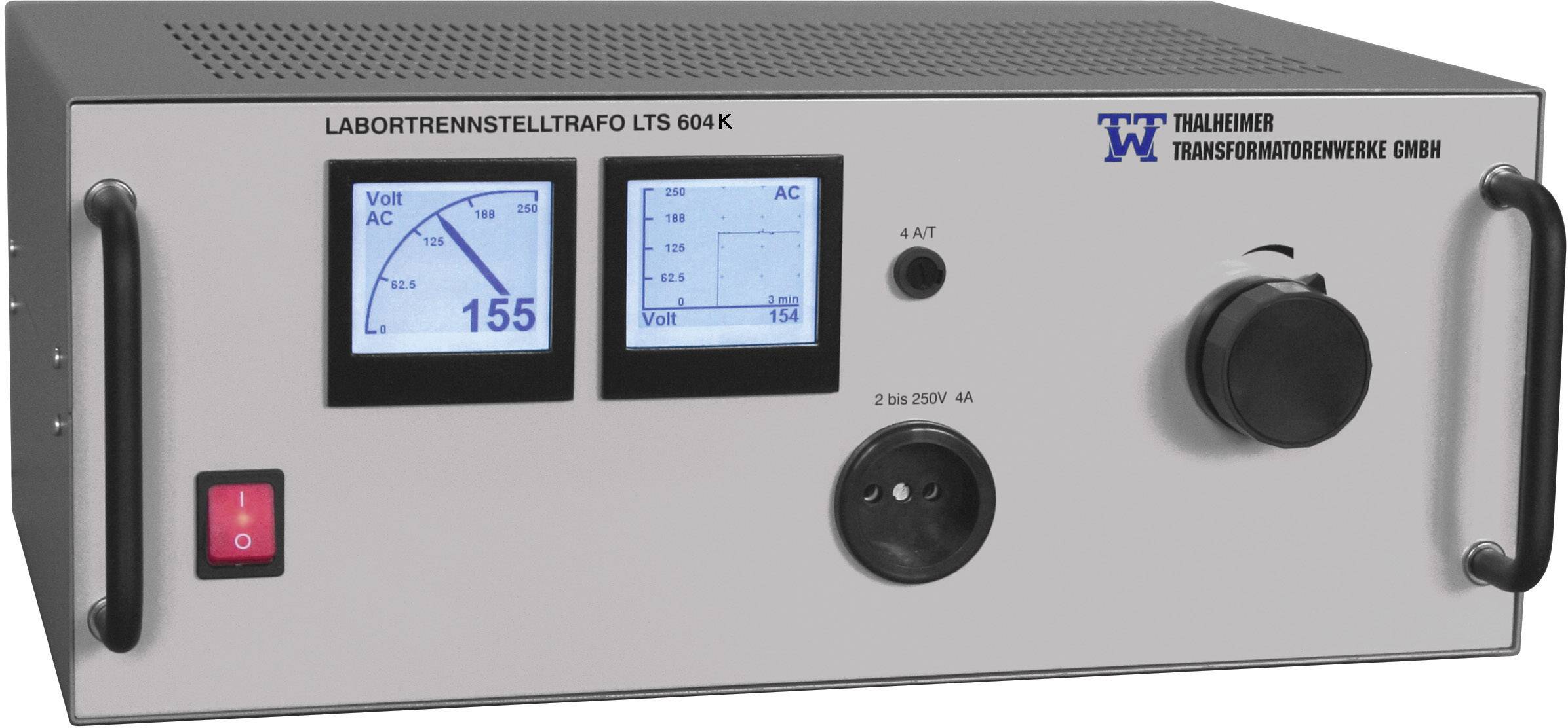 Thalheimer LTS 606-K Transformator separacyjny, laboratoryjny regulowany 1500 VA Ilość wyjść: 1 x 2 - 250 V/AC - obrazek 1
