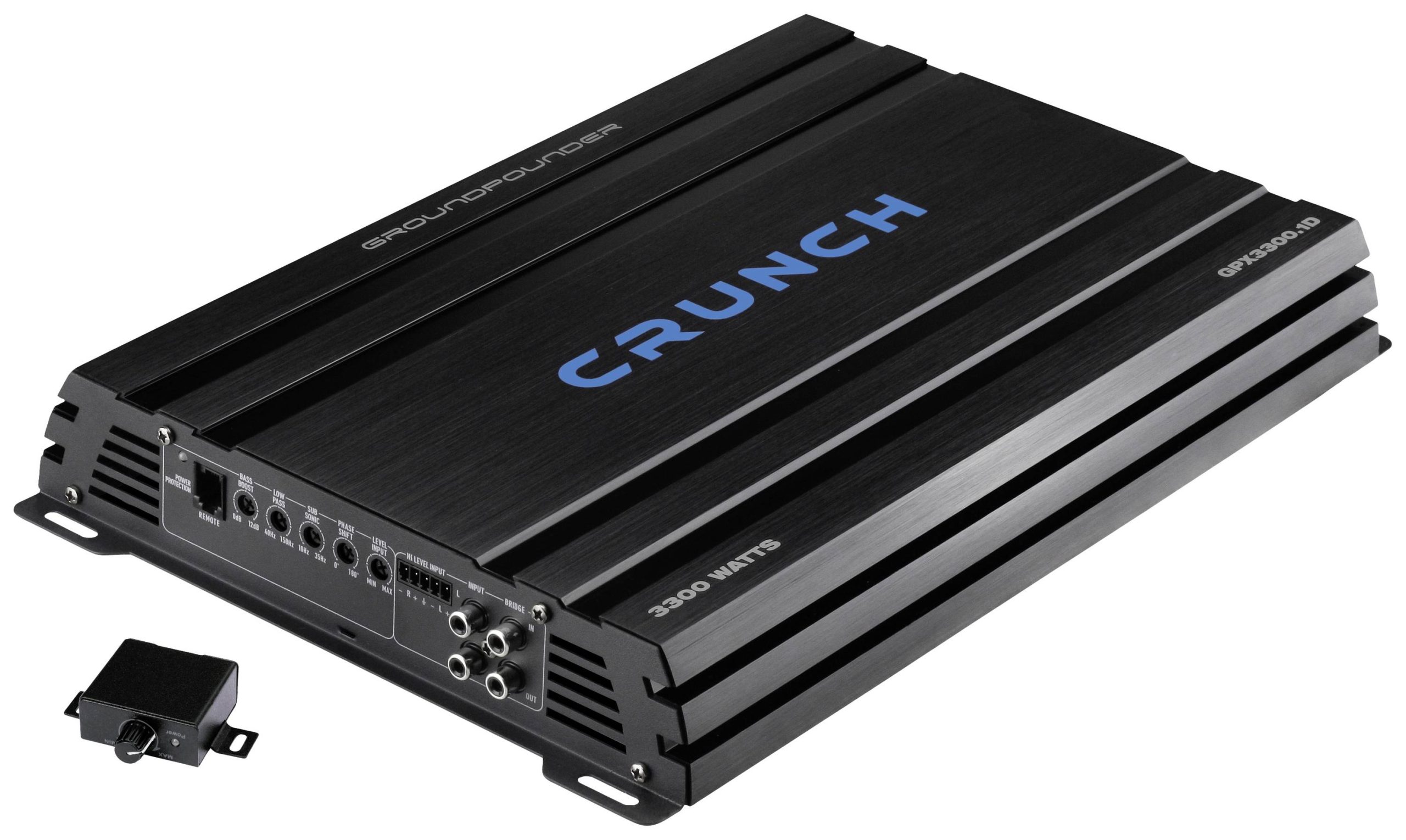 Crunch GPX3300.1D Wzmacniacz cyfrowy jednokanałowy 3300 W Regulacja głośności / tonów niskich / wysokich Pasuje do (Mark - obrazek 1