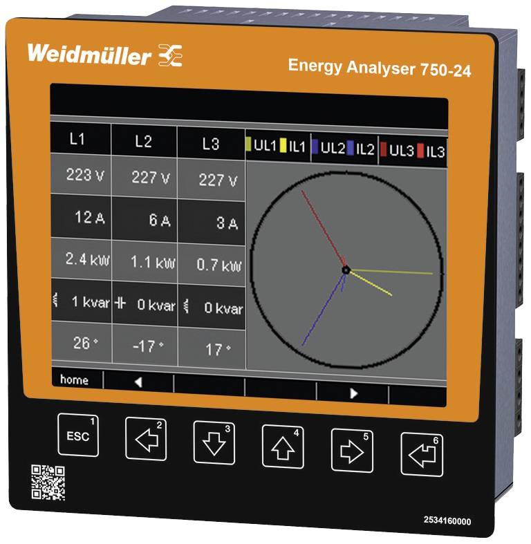 Weidmüller ENERGY ANALYSER 750-24 Miernik panelowy, cyfrowy - obrazek 1