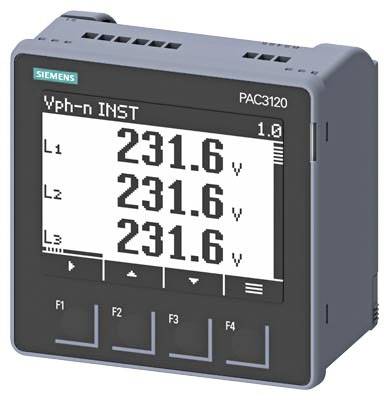 Wskaźnik panelowy cyfrowy Siemens 7KM3120-0BA01-1DA0, Wymiary zabudowy: 92 mm x 92 mm