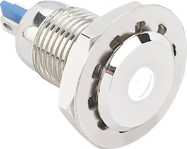 TRU COMPONENTS 149498 Lampka sygnalizacyjna LED GQ12F-D/W/24V/N, 24 V/DC, 24 V/AC, 12 mm