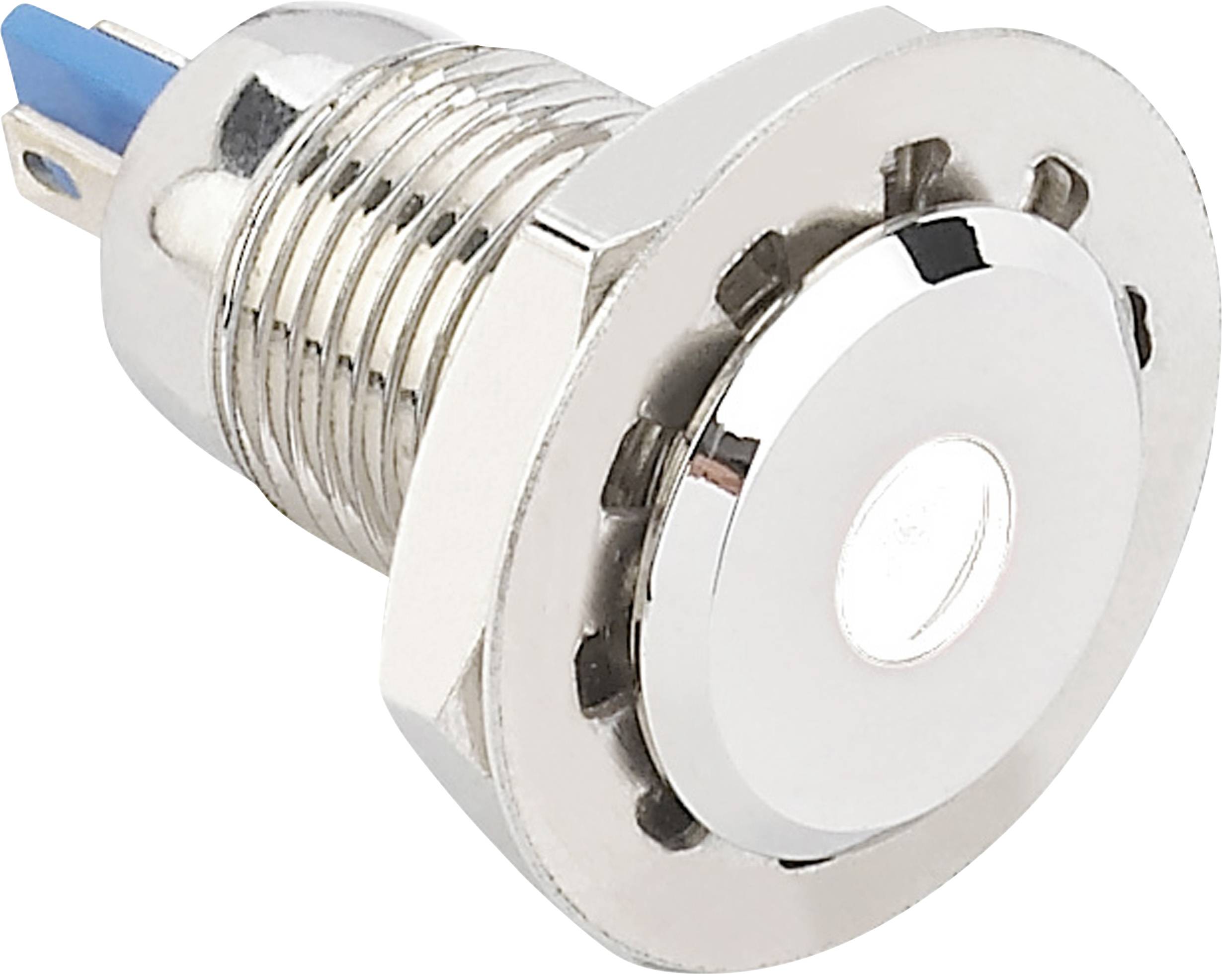 TRU COMPONENTS 149498 Lampka sygnalizacyjna LED GQ12F-D/W/24V/N, 24 V/DC, 24 V/AC, 12 mm - obrazek 1