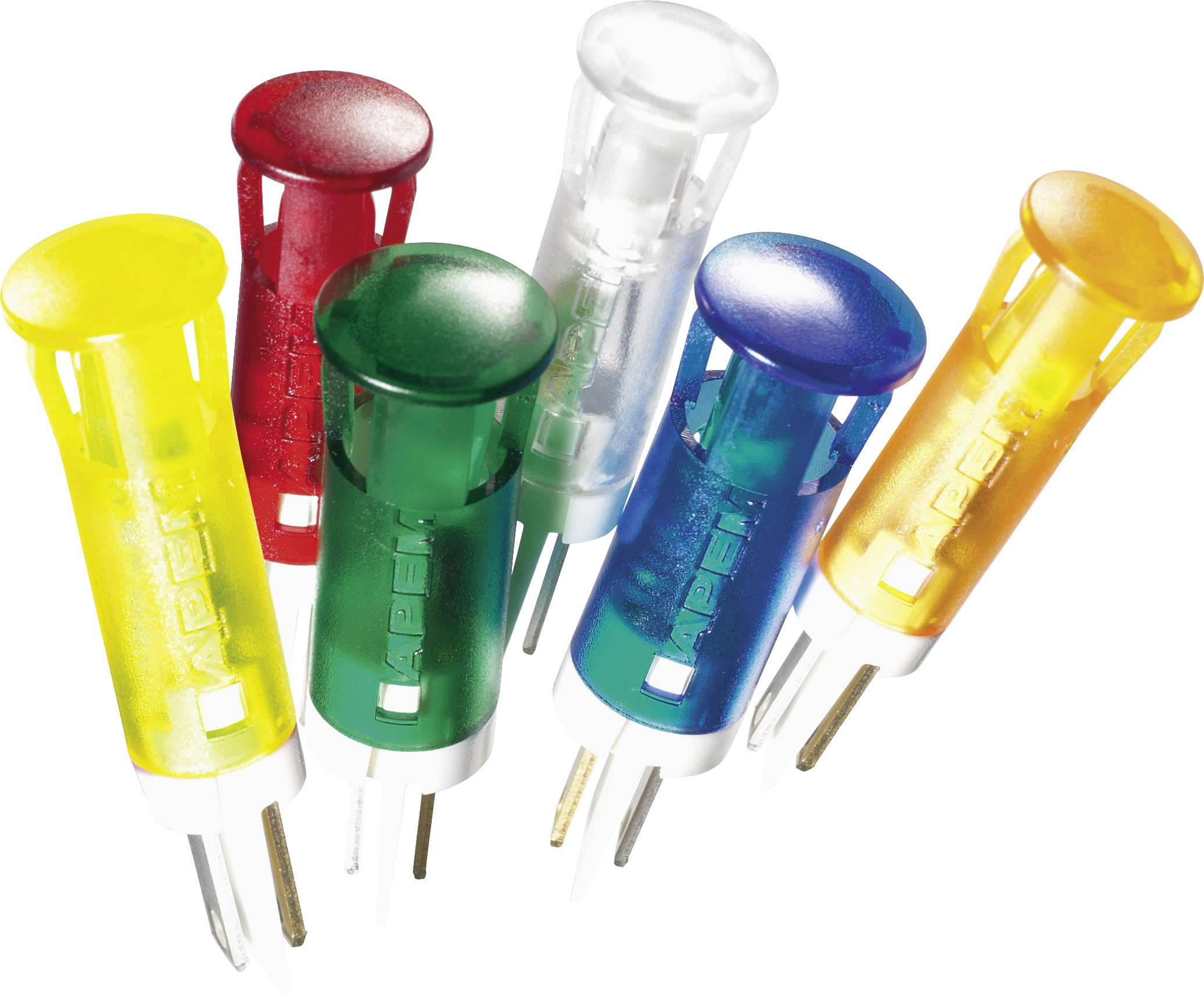 APEM QS61XXW12 Lampka sygnalizacyjna LED QS61XXW12, 12 V/DC, 6 mm - obrazek 1