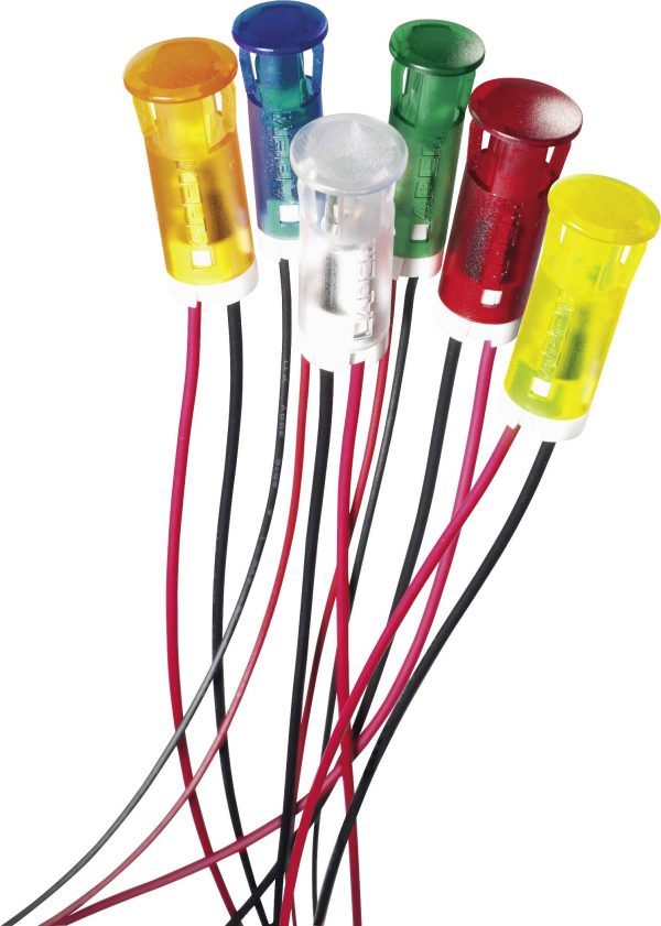 APEM QS83XXB220 Lampka sygnalizacyjna LED QS83XXB220, 230 V/AC, 8 mm