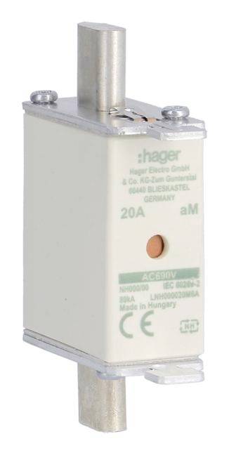 Hager LNH000020M6A Bezpiecznik NH 20 A 3 szt. - obrazek 1