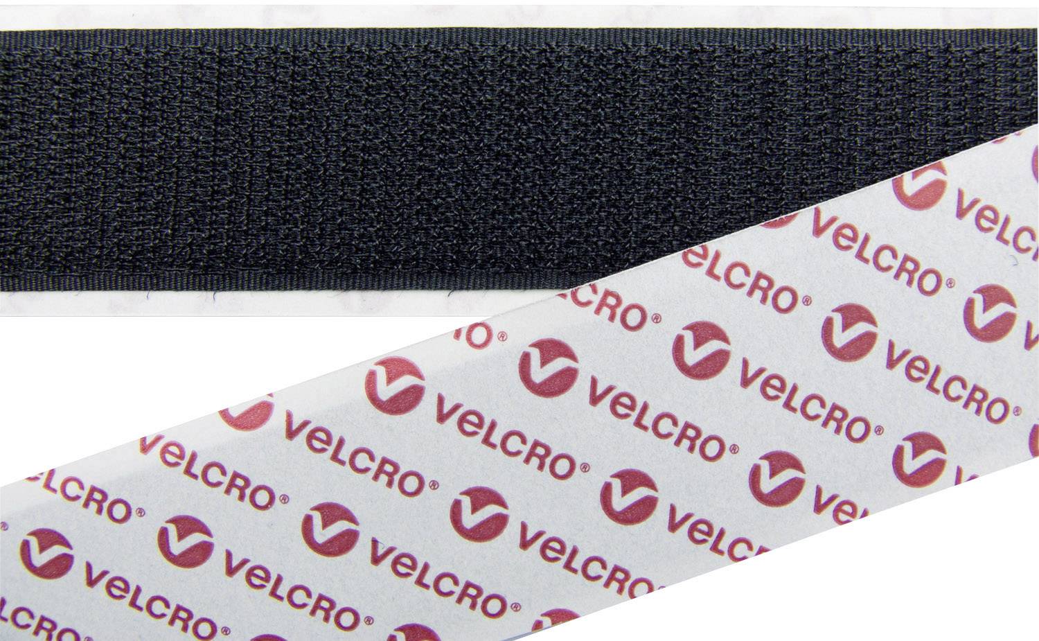 Taśma rzepowa do przyklejenia element z haczykami (D x S) 25000 mm x 25 mm czarny VELCRO® E088025330F1825 25 m - obrazek 1