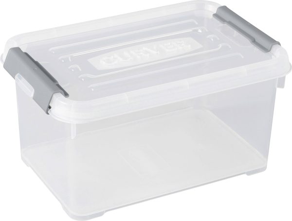Curver 243803 Skrzynka do przechowywania HANDY do sztaplowania (D x S x W) 294 x 194 x 150 mm przeźroczysty, srebrny 1 s