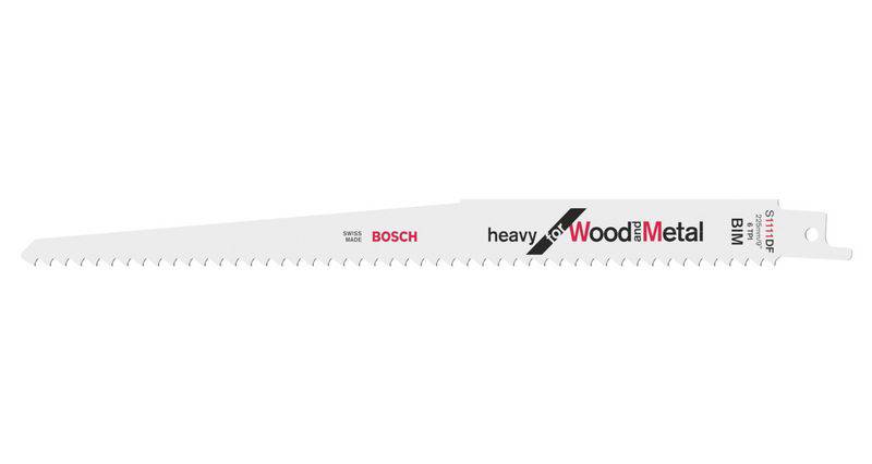 Brzeszczot do piły szablastej S 1111 DF, Heavy for Wood and Metal, zestaw 5 szt. Bosch Accessories 2608656261 5 szt. - obrazek 1