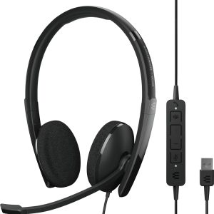 EPOS EPOS ADAPT 160T USB II – Headset – On-Ear – kabelgebunden Słuchawki nauszne przewód stereo czarny Wyciszanie hałasó EPOS EPOS ADAPT 160T USB II – Headset – On-Ear – kabelgebunden Słuchawki nauszne przewód stereo czarny Wyciszanie hałasó