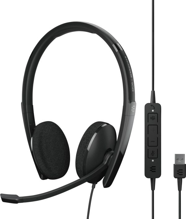 EPOS EPOS ADAPT 160T USB II – Headset – On-Ear – kabelgebunden Słuchawki nauszne przewód stereo czarny Wyciszanie hałasó