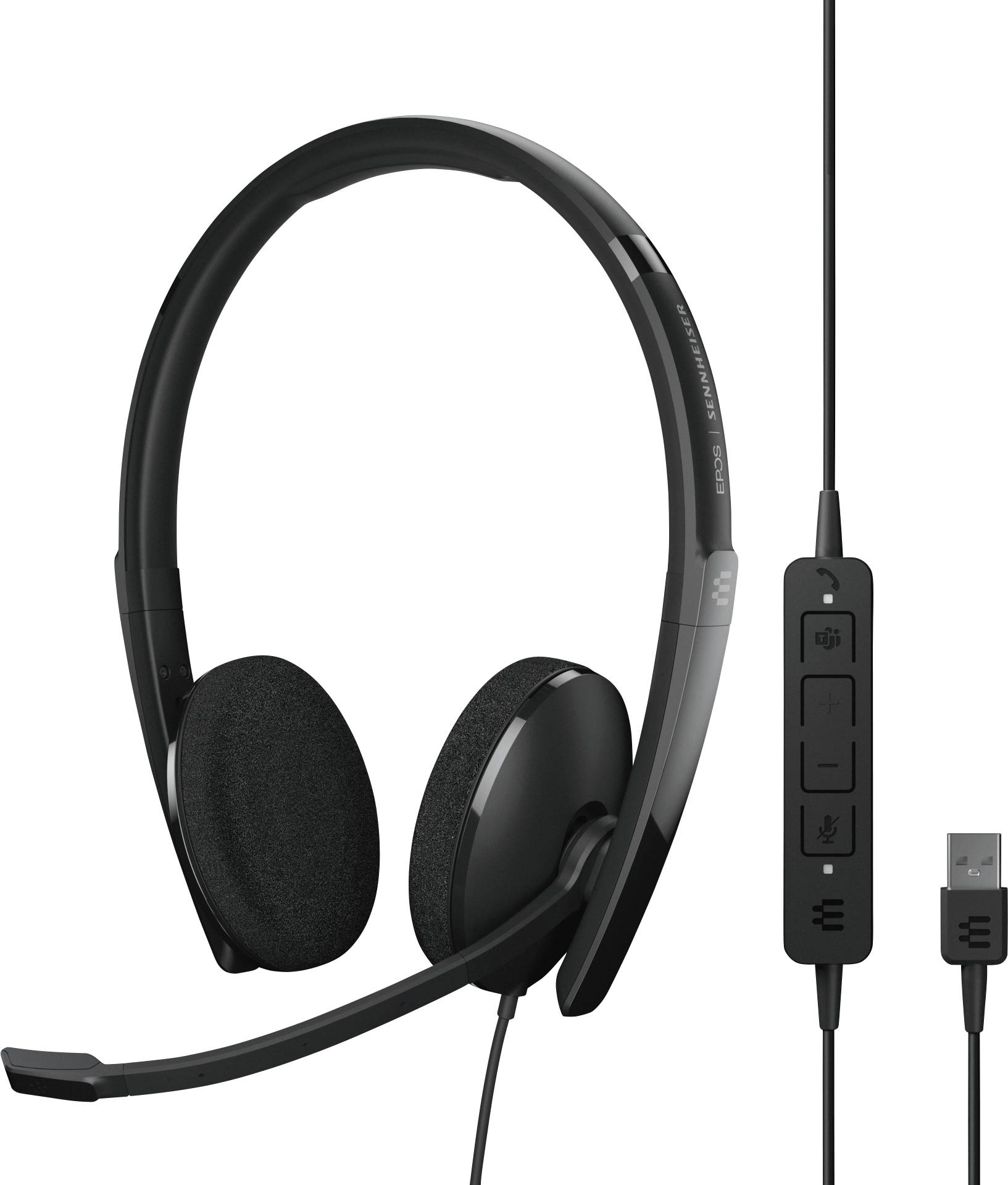 EPOS EPOS ADAPT 160T USB II - Headset - On-Ear - kabelgebunden Słuchawki nauszne przewód stereo czarny Wyciszanie hałasó - obrazek 1