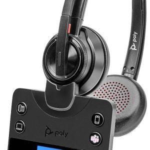 HP Poly Savi 8420 Office Słuchawki nauszne DECT, Bluetooth stereo czarny Wyciszanie hałasów regulacja głośności, wycisze HP Poly Savi 8420 Office Słuchawki nauszne DECT, Bluetooth stereo czarny Wyciszanie hałasów regulacja głośności, wycisze