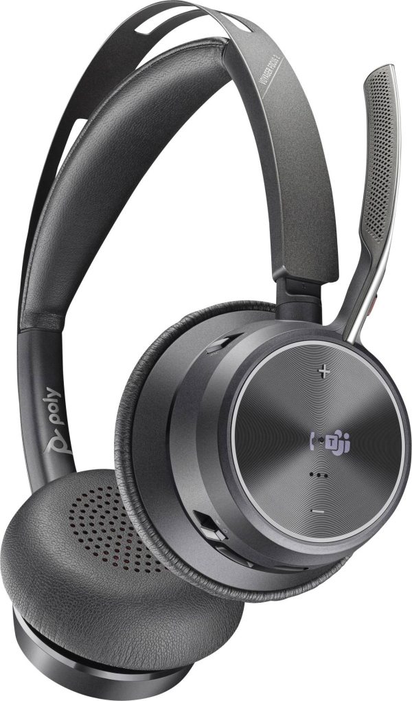 HP Poly Voyager Focus 2 Microsoft Teams Certified Słuchawki nauszne Bluetooth stereo czarny Wyciszanie hałasów zestaw sł