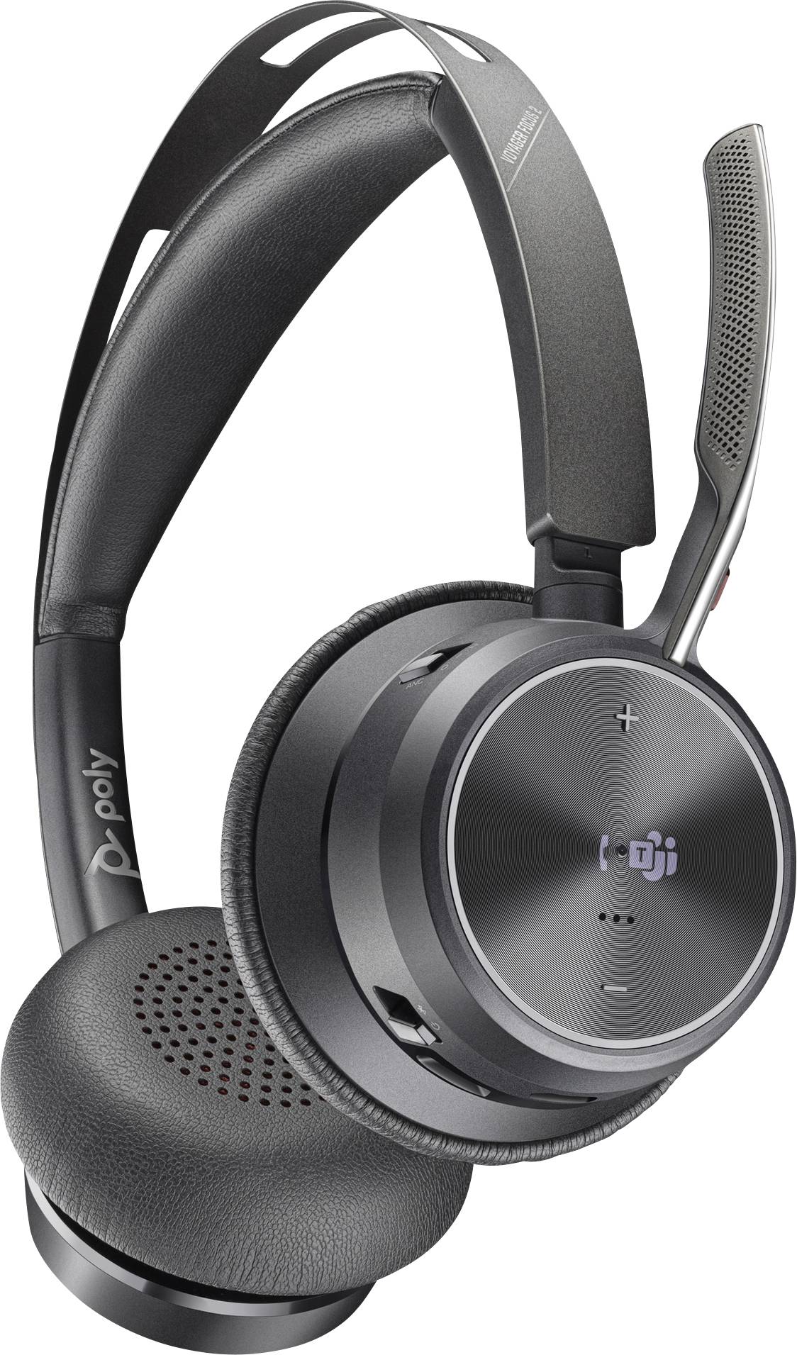 HP Poly Voyager Focus 2 Microsoft Teams Certified Słuchawki nauszne Bluetooth stereo czarny Wyciszanie hałasów zestaw sł - obrazek 1