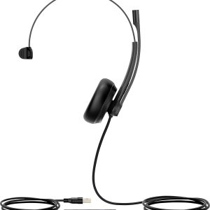 Yealink Yealink USB Headset UH34 Mono Teams Słuchawki nauszne przewód Mono czarny redukcja szumów mikrofonu regulacja gł Yealink Yealink USB Headset UH34 Mono Teams Słuchawki nauszne przewód Mono czarny redukcja szumów mikrofonu regulacja gł
