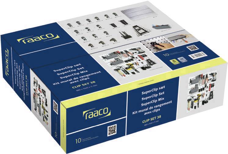 Tablica na narzędzia z otworami raaco Clip Set 38 120982 (S x W x G) 1040 x 880 x 11 mm 1 zest. - obrazek 1