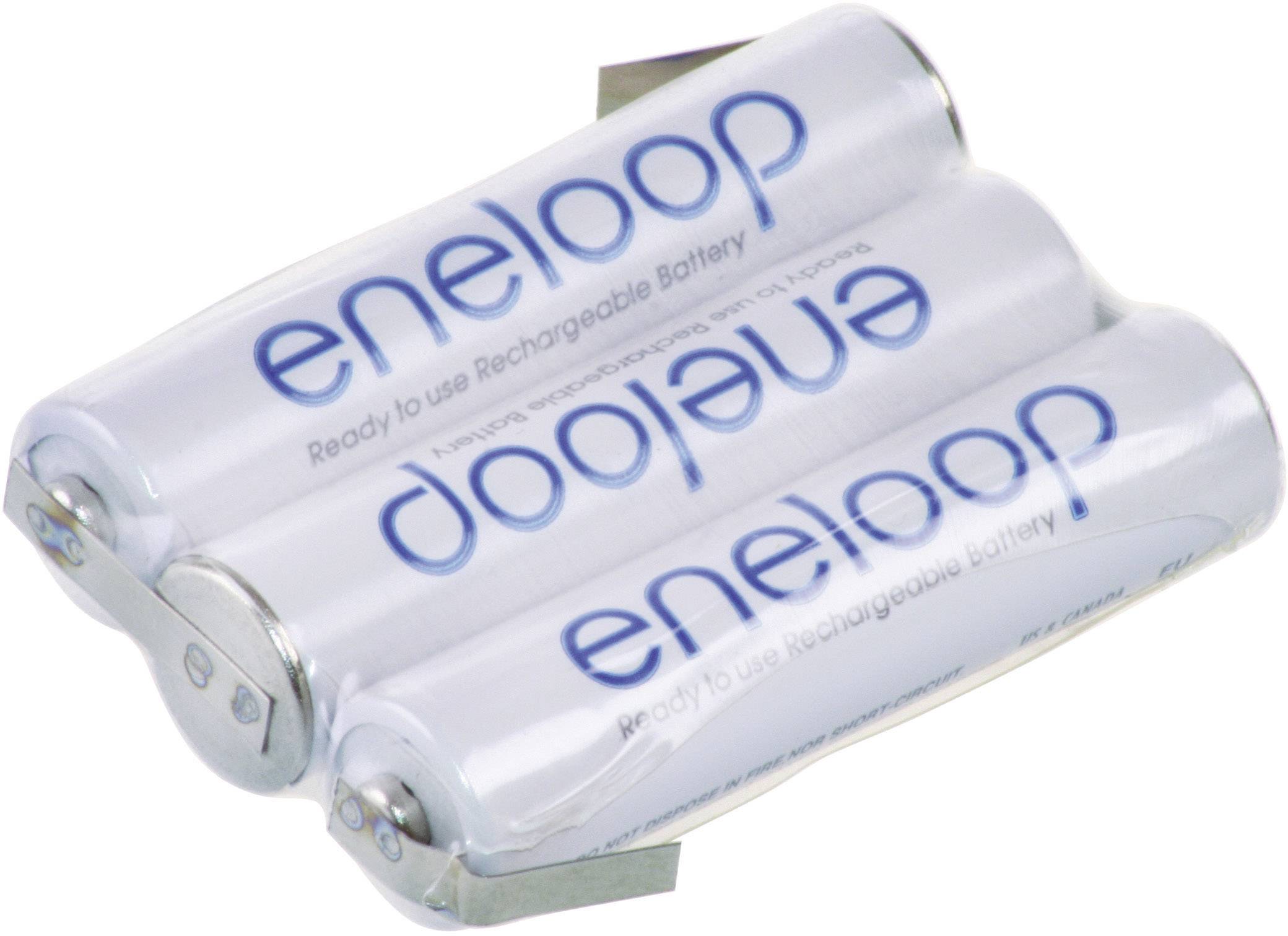 Pakiet akumulatorów AAA, NiMH Panasonic eneloop Reihe F1x3, Ilość ogniw: 3, 3.6 V, 750 mAh, Z-końcówka do lutowania - obrazek 1